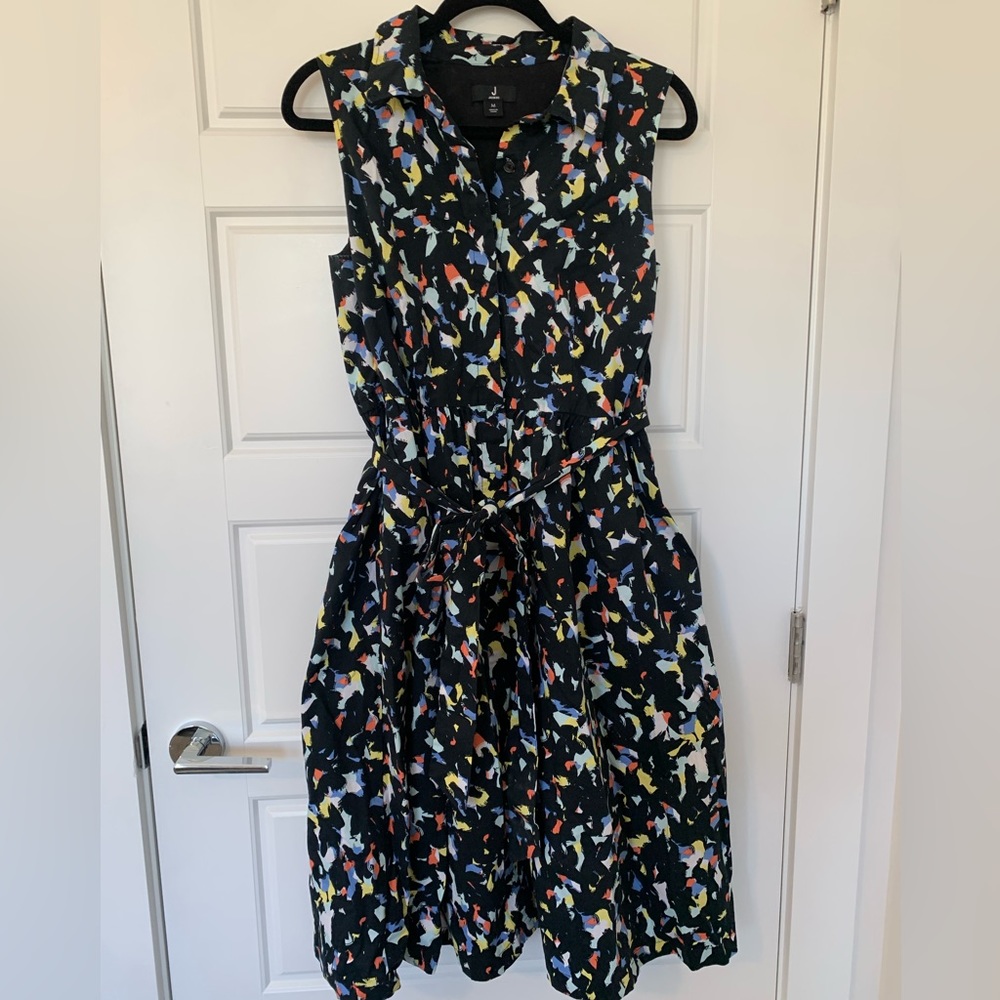 Jason Wu Abstract Floral Midi Dress